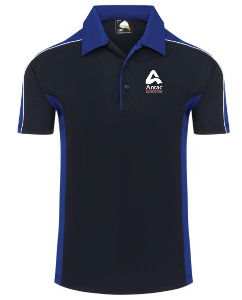 Avocet Two-Two Polyester Polo Shirt Navy Royal Inc LHB EMB