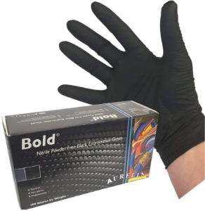 Supermax Aurelia Black Nitrile Gloves